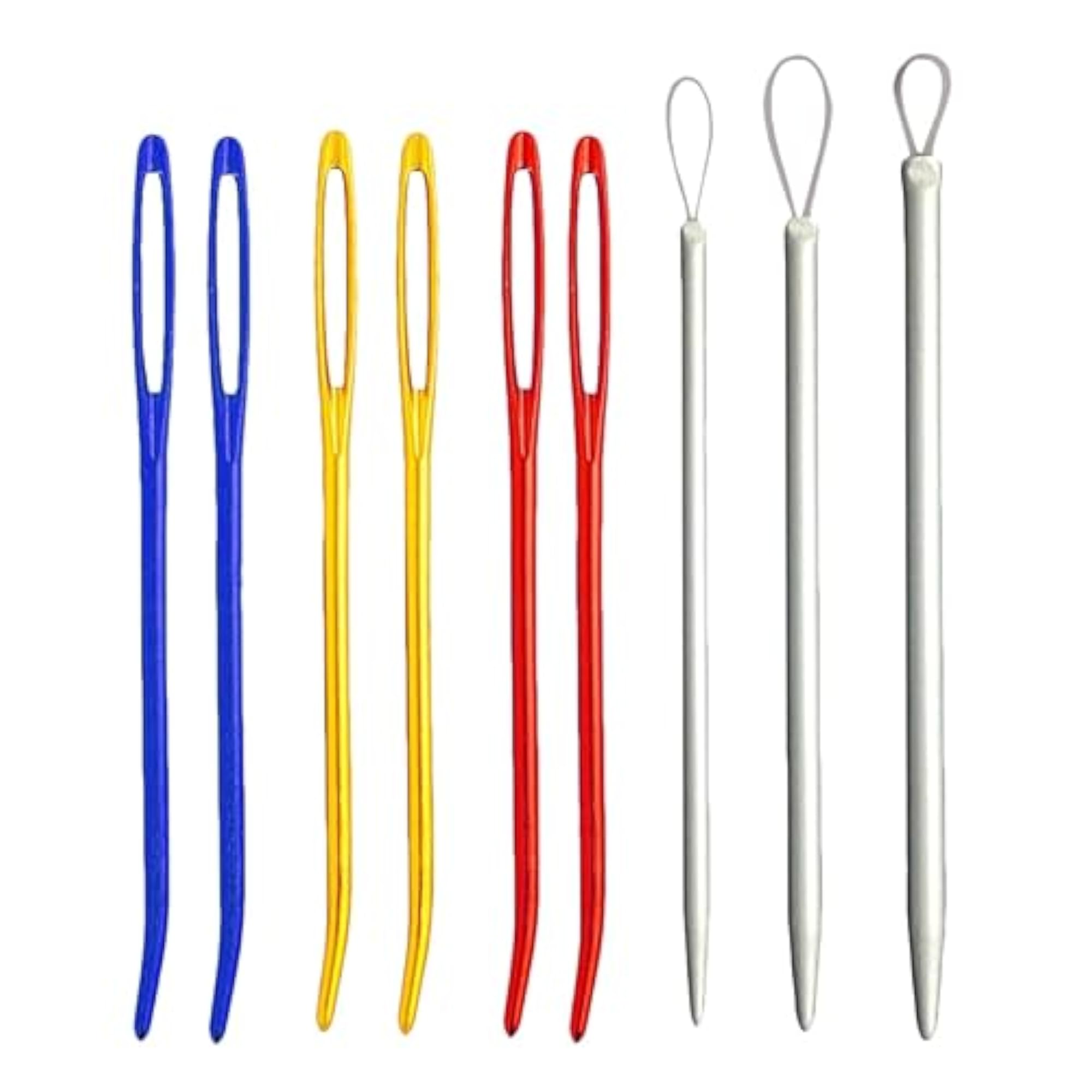9pcs Large-Eye Bent Tapestry Needles for Easy Sewing